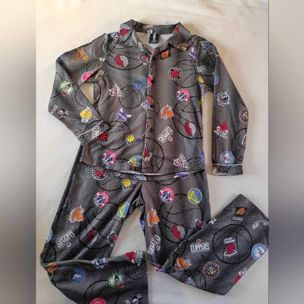 NBA Gray and Black Sleepwear Set